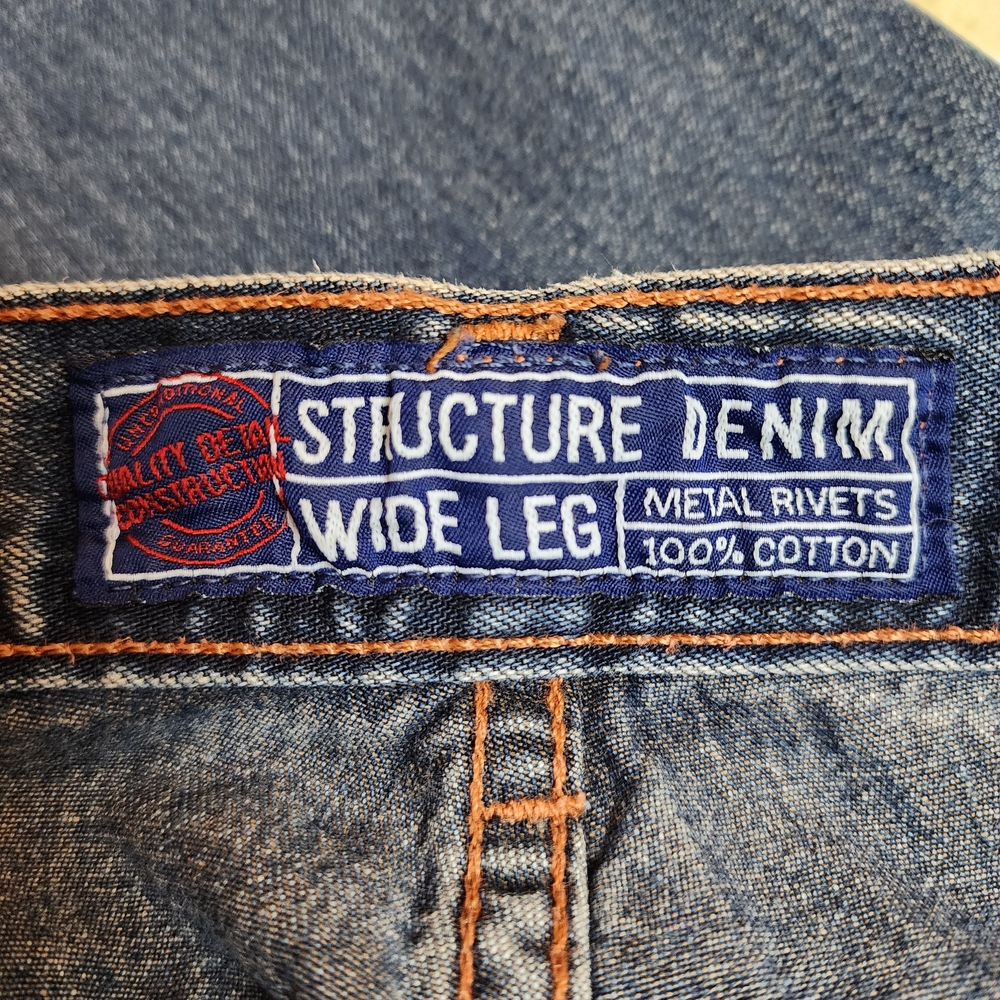 Structure Men's Relaxed Fit Blue Jeans - Picture 7 of 8
